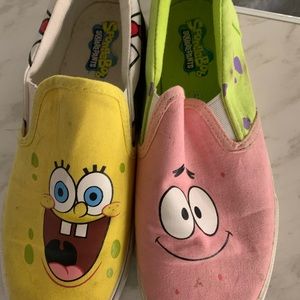 Spongebob slip on shoes